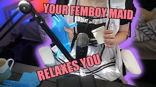 ASMR Femboy Maid Helps you sleep with Relaxing ASMR Triggers [upl. by Jacob624]