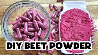 Dehydrate Fresh Beets for Beet Powder  AND supplements You can do it [upl. by Jehius318]