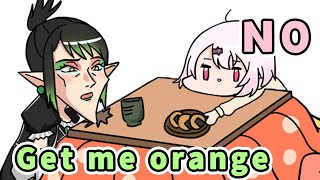 Shiina and Chaika will not go out of their way to get the Oranges【Animated NijisanjiEng sub】 [upl. by Atinob]