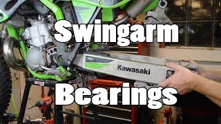 HowTo Inspect and Replace Swingarm Bearings [upl. by Baryram]