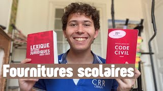 Fournitures scolaires DROIT 2024 [upl. by Subir]