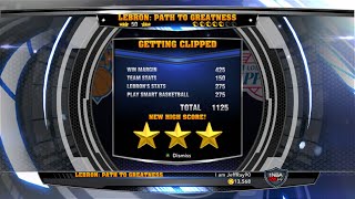 NBA2K14 Lebron Path to Greatness Getting Clipped  3 Stars [upl. by Trik898]