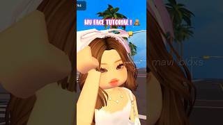 BERRY AVENUE 🏠  MY FACE TUTORIAL   roblox rp roleplay berryavenue shorts tutorial [upl. by Eliath]