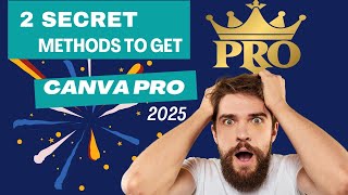 2 secret to get Canva pro for FREE in 2025 [upl. by Bengt]