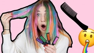 Ein KAMM der die Haare bunt färbt  😲  BibisBeautyPalace [upl. by Gerick]