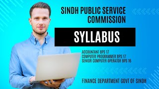 SPSC Syllabus for Accountant Computer Programmer And Senior Computer Operator Jobs in Finance Dep [upl. by Forsyth]