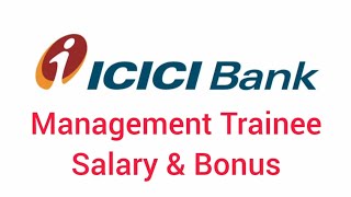 ICICI Bank Management Trainee Salary Structure  ICICI Bank Job Salary [upl. by Fonville]