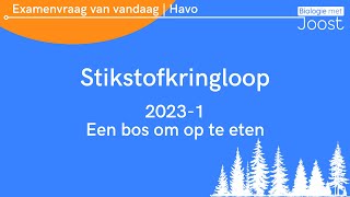 13 Examenvraag van vandaag  Havo  20231 Een bos om op te eten [upl. by Zonnya18]