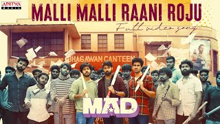 Malli Malli Raani Roju Full Video Song  MAD  Kalyan Shankar  S Naga Vamsi  Bheems Ceciroleo [upl. by Senalda235]