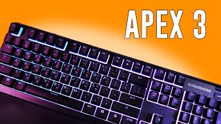 SteelSeries Apex 3 RGB Gaming keyboard Best under 50 [upl. by Delaine]