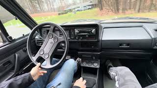 1985 VW Cabriolet driving video [upl. by Boulanger746]