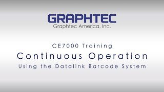 Continuous Operation using the Datalink Barcode System on the CE7000 [upl. by Anahsak]