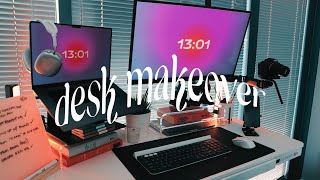 2024 Graphic Designer Desk Setup Makeover  Simple amp Functional [upl. by Mindy930]