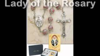 Rose petal shaped rosaries  CatholicFavors [upl. by Ainessey]