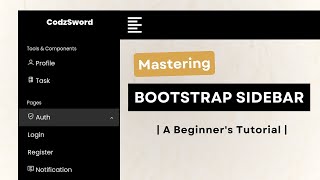 Sidebar Menu Using Bootstrap 5  Bootstrap 5 Sidebar [upl. by Graeme]