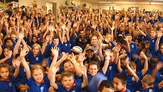 All Stars visit Wavell Heights State School [upl. by Eirellav]