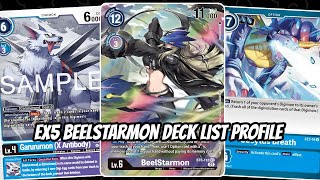 Beelstarmon Deck List Profile Digimon TCG EX5 [upl. by Kcered]