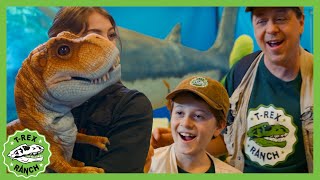 Lets Go Visit Jurassic Quest  🦖🦕 TRex Ranch Dinosaur Videos [upl. by Nimaynib]