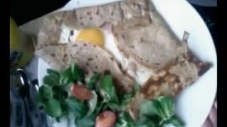 Crêpe salée bretonne sarrazin  Recette galette sarrasin [upl. by Austen]