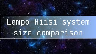 LempoHiisi system size comparison [upl. by Katlaps]