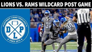 Detroit Lions amp LA Rams Wildcard Post Game  Detroit Lions Podcast Reacts [upl. by Gnous]