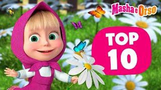 💥 Masha e Orso 🍒 Top10 🐝 I migliori 10 episodi estivi 🏖👒 Cartoni animati per bambini 🐻 [upl. by Analla]