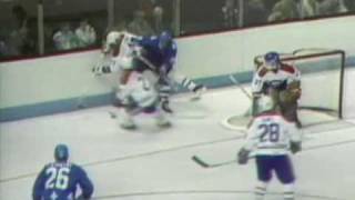 Anton Stastny vs Craig Ludwig Apr 20 1984 [upl. by Ellegna463]