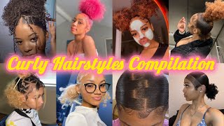 Natural Curly Hairstyles Compilation 💞 Viral Curly hair tiktoks [upl. by Hi]