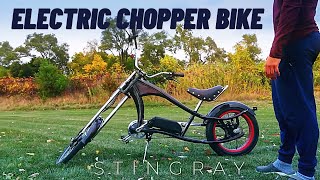 Schwinn OCC Stingray Spoiler Chopper ELECTRIC Bike Build [upl. by Turner883]