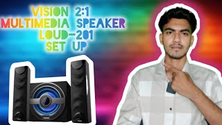 Vision 21 Multimedia Bluetooth Speaker LOUD201 Unboxing amp setupTechnical Mahabub 360 [upl. by Nyltac]