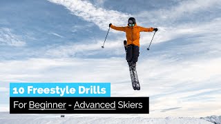 10 Freestyle Ski Drills for Beginner To Advanced Skiers [upl. by Dyan]