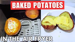 Air Fryer Baked Potatoes Easy Jacket Potatoes cooking airfryer recipe [upl. by Thorstein709]