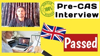 🇬🇧PreCas Interview Questions And Answer CAS interview  UK University 2024 [upl. by Atirys]