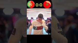 Ronaldo crying 😯  Portugal lost 😱Portugal 🆚 Morocco  01  short highlight ronaldo messi cr7 [upl. by Ykroc]