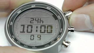 Suunto Elementum Terra  How to set current altitude and basic settings [upl. by Tapes919]