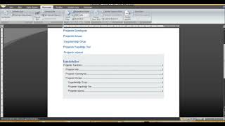 Word içindekiler kısmı oluşturma  En kısa yoldan oluştur  Tez ve proje çalışmaları için [upl. by Artim]