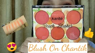 Part 1 Review Blush On  Karite Peach Blusher [upl. by Smitt]