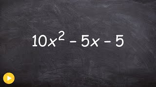 Factoring out a GCF then the trinomial [upl. by Anelrats]