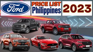 FORD Price List in Philippines 2023 [upl. by Pfister]