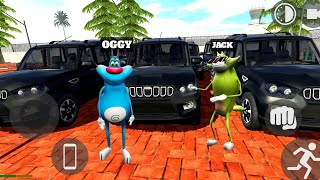 Oggy Car Collection In Indian Bike Driving 3D With Jack [upl. by Auqinot]