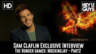 Sam Claflin Exclusive Interview  The Hunger Games Mockingjay Part 2 [upl. by Ettennod690]