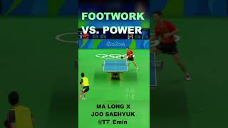 Footwork vs Power malong joosehyuk sports pingpong shorts tabletennis goat [upl. by Aidne464]