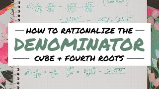 RATIONALIZE THE DENOMINATOR W CUBE ROOTS » fraction exponents  Math Hacks [upl. by Solberg144]