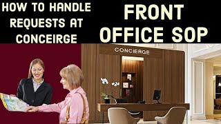 Handling Booking requests and procedure at Concierge [upl. by Tamiko560]