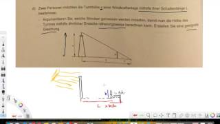 Turmhöhe anhand Schattenproportionen berechnen [upl. by Normandy]