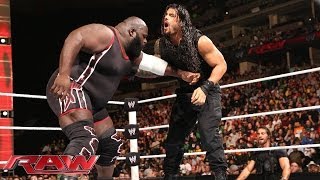 Mark Henry vs Roman Reigns Raw Feb 17 2014 [upl. by Bobbye]