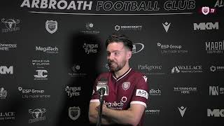 Arbroath 3  0 Montrose  Ryan Dow  Post Match Interview [upl. by Ainaled]