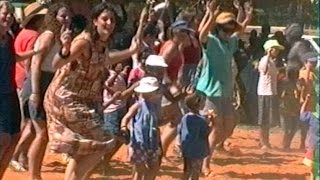 Teaching balanda Aboriginal dance Australia [upl. by Anama880]