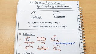 38 Electrophilic Substitution Reaction of Benzaldehyde and Acetophenone Class12 neet jee cbse [upl. by Bourne320]