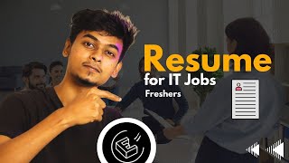 How to create PERFECT RESUME with zero skills for IT Job Application 🚀  Resume format for Freshers [upl. by Anwahsat664]